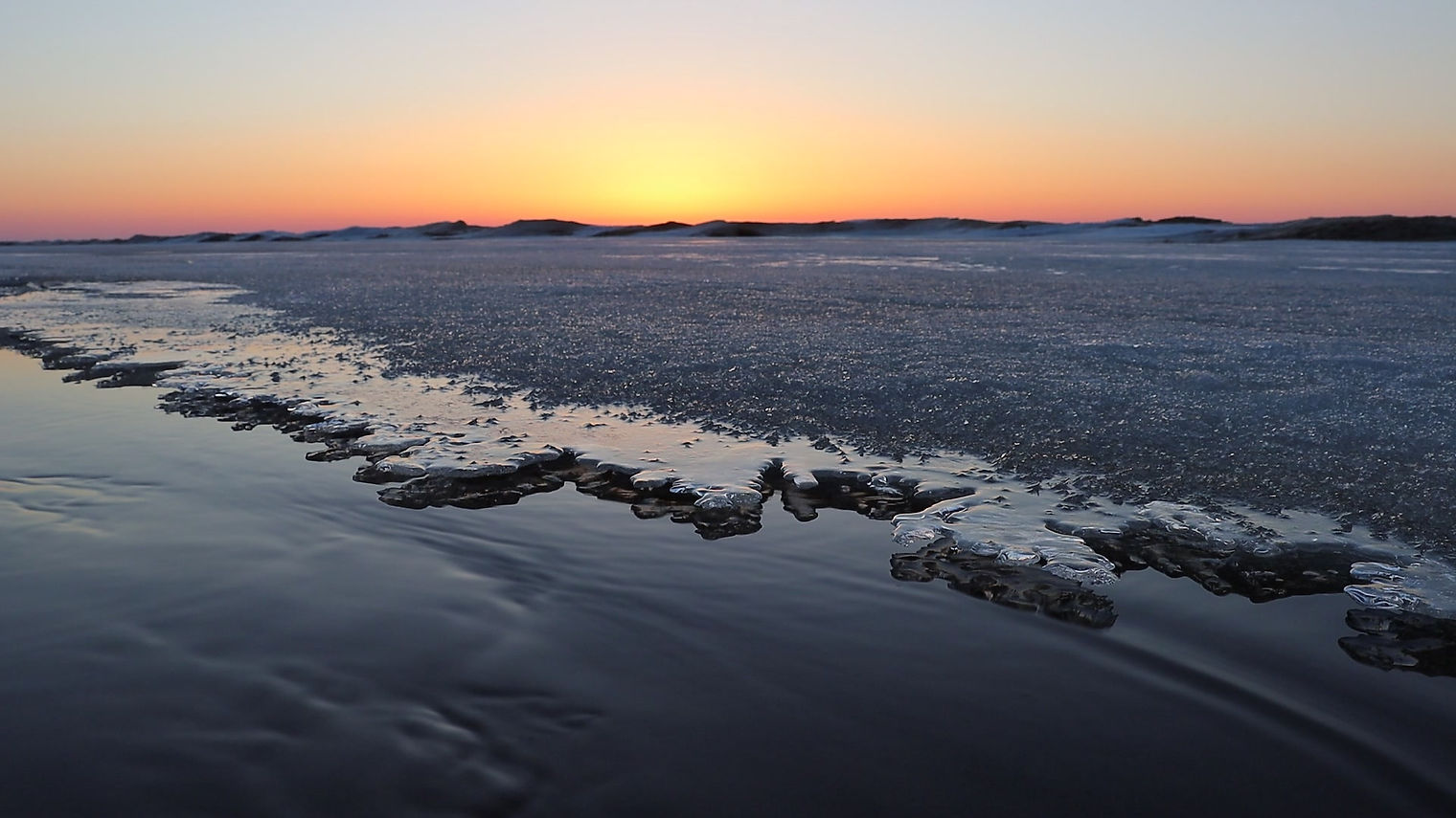 Sunrise on Lake Superior's Whitefish Bay - March 21, 2021
